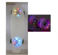 Penny Board with LED light on deck & wheels
