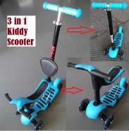 H-6  3 in 1  4-wheels kiddy scooter